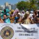 Ato em Copacabana pela liberdade religiosa Mãe Bernadete