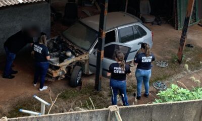 Desmanche de veículos funcionava aos fundos de hotel, em Itaberaí