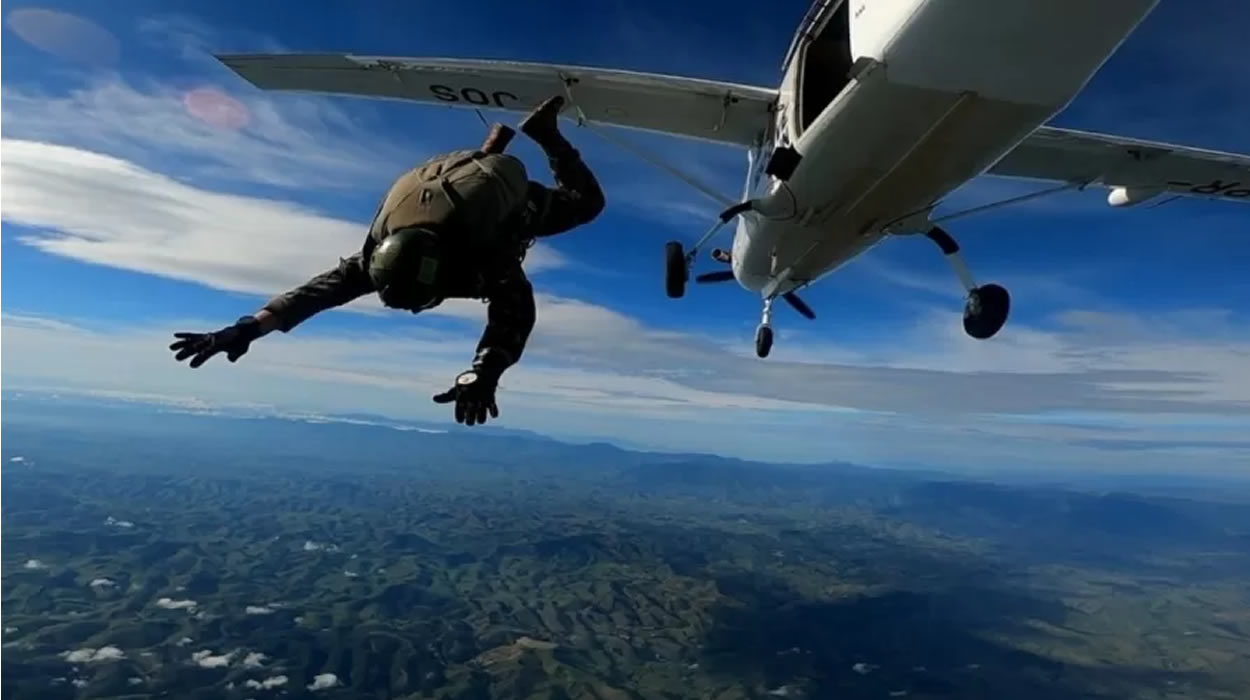 Paraquedista do Exército morre durante treino em Goiás
